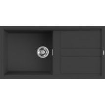 Lavello Elleci Incasso 1 Vasca 100x51 Best 480 Granitek Antracite Lgb48059