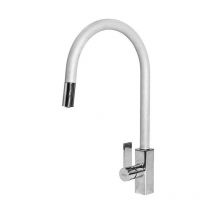 Elleci - MKKRAP96 Rain Plus Miscelatore monocomando con canna girevole e doccetta estraibile Bianco 96