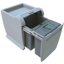 Elletipi City - Eingebauter Abfallbehälter, geteilt, 30 l PTA 4040A
