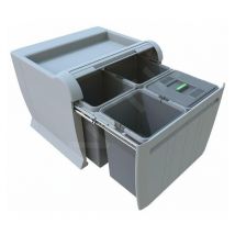 Elletipi - City - Poubelle encastrable, cloisonnée, 48 l pta 5045A