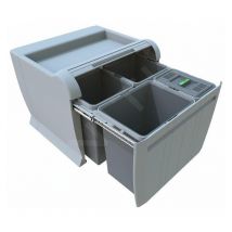 City - Poubelle intégrée, divisée, 50 l pta 5045C - Elletipi