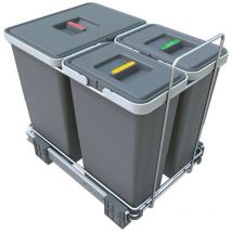 Ecofil - Eingebauter Abfallbehälter, geteilt, 34 l PF01 34B1 - Elletipi