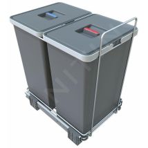 Elletipi - Ecofil - Poubelle Encastrable, Cloisonnée, 48 L Pf01 44b2