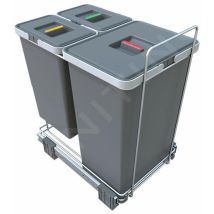 Ecofil - Poubelle Intégrée, Divisée, 40 L Pf01 44b1 - Elletipi