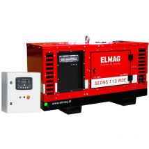 Elmag - Notstrom-Komplettpaket sedss 113WDE-ASS DIESEL-Stromerzeuger mit kubota D722 Motor, (super-schallgedämmt) inkl. Start-Stop-Automatik bei