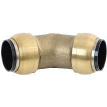 ELMAG Winkel Steckverbinder Messing SharkBite für Rohr 22 mm, 45°