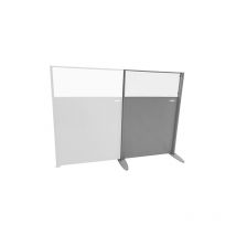 Matisère - Cloison de séparation amovible tôlée / Polycarbonate - Module de départ - hxl : 500x1200mm - CLOPO/1217/S - CLOPO/1215/S