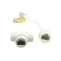 Combinador y mux PoE para conectar dos cámaras al conmutador a través de un único cable Ethernet