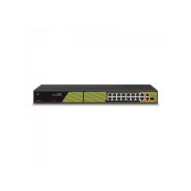 Elmo - Industrieller PoE-Switch mit 15 Megabit-PoE-Ports + 1 Gigabit-PoE-Port + 1 Gigabit-Uplink-Port + 1 Gigabit-Combo-Uplink-Port, max. 300 w
