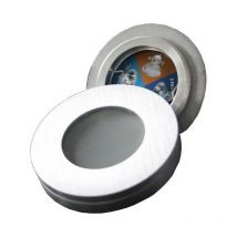 Elro DL83A -Support de Spot encastrable, format rond, Couleur Aluminium IN & OUT