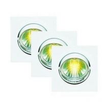 DL96 Kit of 3 recessed spotlight supports, square format, adjustable - Elro