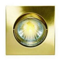 Elro - DL96SB - Recessed spotlight support, square format, adjustable, gold color