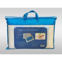 Elsatex Memory Foam Pillow wih Cool Gel Pad for Back and Neck Pain Hypoallergnic Easy to Clean