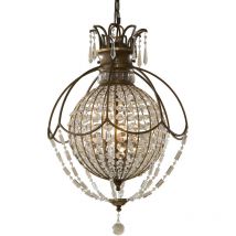 Feiss - Elstead Bellini 3 ljus takljuskrona taklampa brittisk brons, oxiderad brons, E14