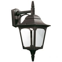 Chapel - Lanterna da parete per esterni 1 luce con luce nera IP44, attacco E27 - Elstead