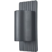Dali Lampada da Parete per Esterno Up Down a 2 Luci, Grigio IP44 - Elstead