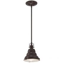 East Vale - Sospensione Mini Soffitto Cupola 1 Luce Bronzo Palladiano, E27 - Elstead