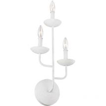 Elstead Feiss Annie Candle Wall Lamp Plaster White