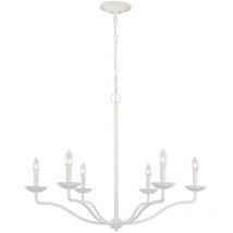 Feiss - Elstead Annie Multi Arm Ljuskrona Gips Vit