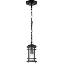 Feiss - Elstead Lighthouse Outdoor Pendant Ceiling Light Textured Black, IP44