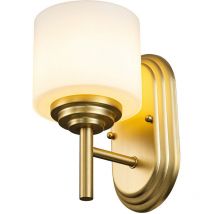 Elstead Feiss Malibu Wall Lamp Brushed Brass, IP44