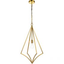 Feiss - Elstead Nico Wire Frame Pendant Ceiling Light Burnished Brass