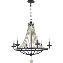 Feiss - Elstead Nori Multi Arm Chandelier Dark Weathered Zinc with Driftwood Grey