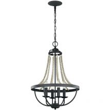 Feiss - Elstead Nori Multi Arm Chandelier Dark Weathered Zinc with Driftwood Grey