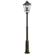 Elstead Galena 4 Light Outdoor Lamp Posts, Sable IP44
