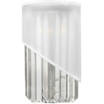 Wandlampe Leuchte Stahl Nickel Flurleuchte h 30,5 cm 1 Flammig Treppenlampe