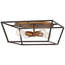 Hinkley - Elstead Fulton Multi Arm Semi Flush Taklampa Brons med Heirloom Mässing Accenter