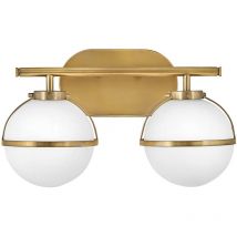Hinkley - Elstead Hollis Bathroom Wall Lamp Heritage Brass, IP44