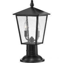 Hinkley - Elstead Huntersfield Outdoor Pedestal Light Black, IP44