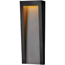 Hinkley - Elstead Taper Outdoor Recessed Wall Lamp Textured Black, 3000K, IP44