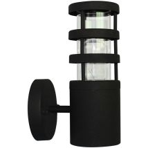 Elstead - Hornbaek - Lanterne murale extérieure à 1 ampoule noire, 304 ss IP44, E27