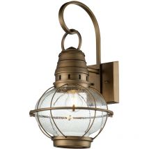 Kichler - Elstead Bridgepoint Outdoor Wall Lantern Natural Brass, IP44