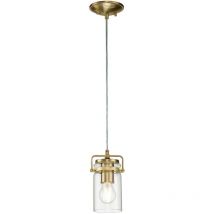 Kichler - Elstead Brinley Dome Pendant Ceiling Light Brushed Brass