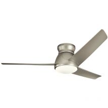 Elstead - Kichler Eris 3 Blade 152cm Ceiling Fan with led Light Brushed Nickel IP44 Remote Control