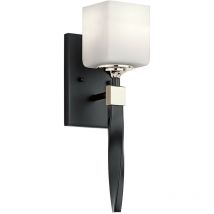 Elstead Kichler Marette Wall Lamp with Shade Black, IP44