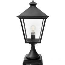 Elstead - Lanterne sur piédestal d'extérieur à 1 ampoule noire IP54, E27