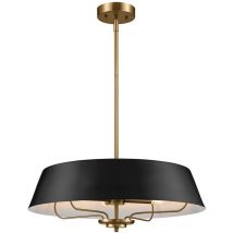 Kichler - Elstead Luella 4 Light Duo-Mount Pendant Black & Brass