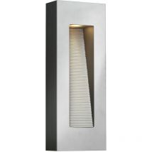 Luna - Aplique de exterior led 2 luces Titanio IP44 - Elstead
