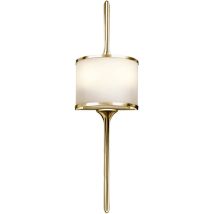 Elstead Mona - Applique Per Bagno A 2 Luci Ottone Lucido Ip44, G9