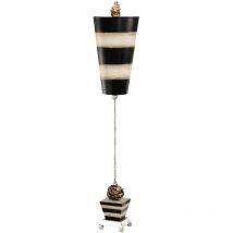 Lampada Da Scrivania Contemporanea Peony Acciaio Nero 1 Luce E27
