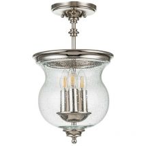 Feiss - Elstead Pickering Lane 3 Light Lanterns Pendant Ceiling Light, Polished Nickel