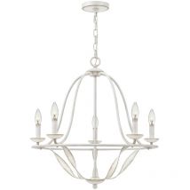 Quoizel - Elstead Bradbury Multi Arm Chandelier Antique White