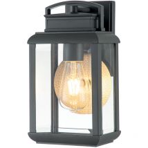 Quoizel - Elstead Byron Utomhusvägglykta grafit med tennreflektor, IP44