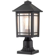 Elstead Quoizel Cedar Utomhussockelljus Svart, IP44