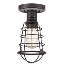 Quoizel - Elstead Mixon Halbbündige Deckenleuchte Palladian Bronze