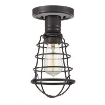 Quoizel - Elstead Mixon Semi Flush Ceiling Light Palladian Bronze